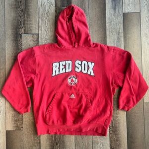 Vintage Adidas Red Sox Red Hoodie